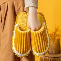 cotton slip shoes autumn and winter indoor anti slip house warm hair slippers home