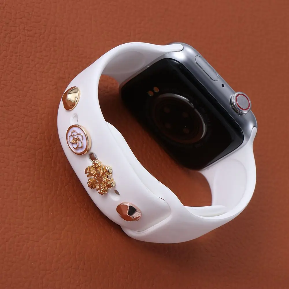 Высококачественный силиконовый браслет с металлическими ножками декоративные