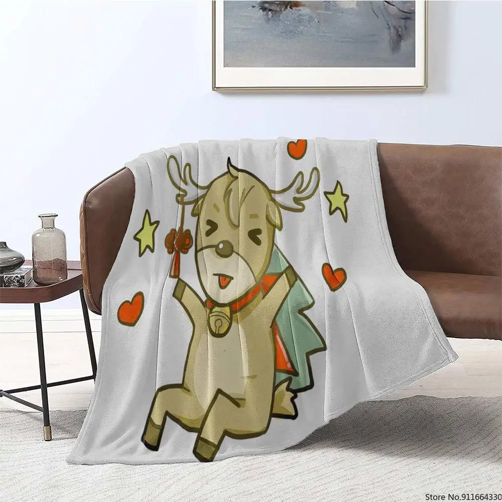 Прочное или долговечное одеяло для кемпинга Merry Christmas Re Deer теплое и
