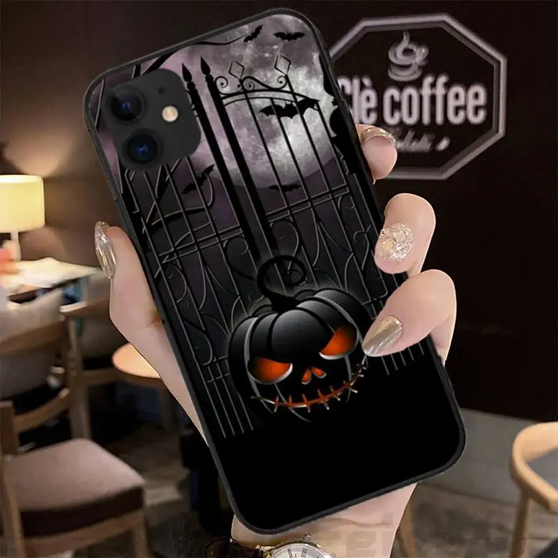 

Halloween Pumpkin Witch Fundas Coque Case for IPhone 12 11 Pro Max XR X XS XR 7 8 6s Plus SE 2020 Cover Accessories