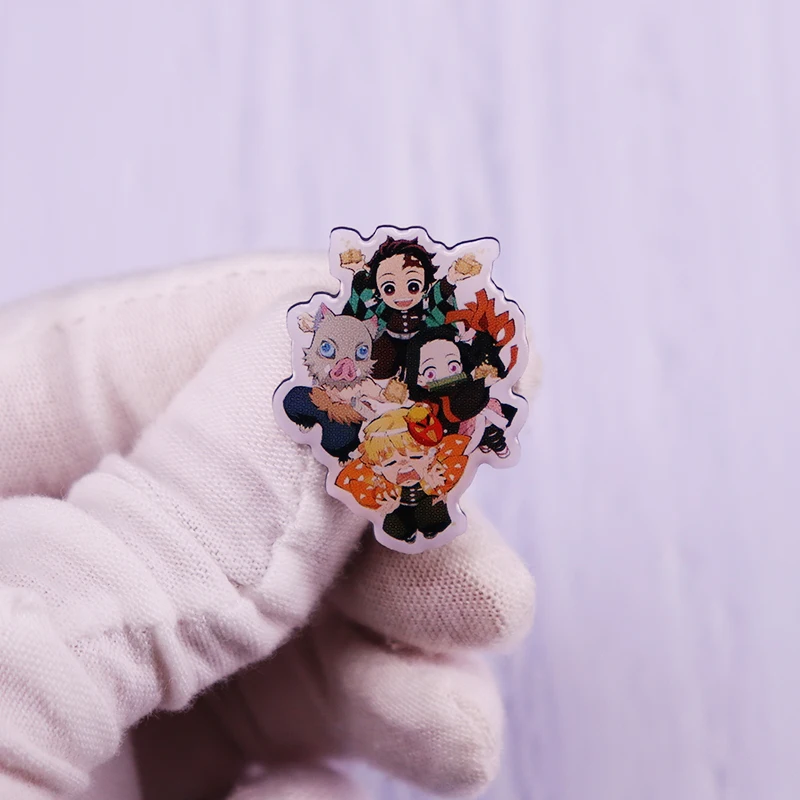 Demon Slayer Kimetsu No Yaiba брошь значок танджиро отряд камадо незуко хашибира иноске