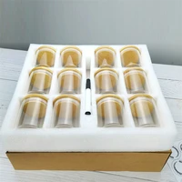 12pcs set bamboo cover glass jars kitchen container sealed jars condiments food grain snack storage jars with labels