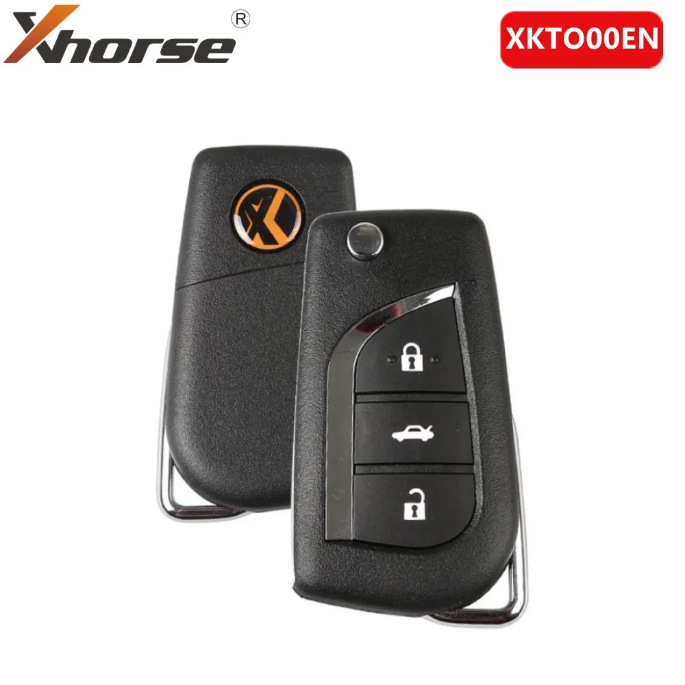 XHORSE XKTO00EN VVDI2 для Toyota Тип проводной универсальный дистанционный ключ 3 кнопки X008 VVDI
