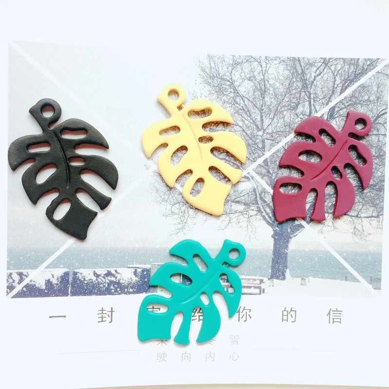 Японские и южнокорейские свежие листья гальванические ручной работы украшения