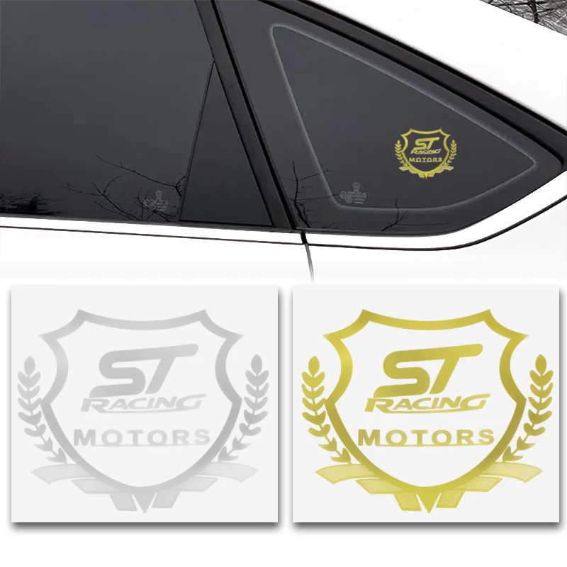 2 шт. 3D металлический автомобильный Стайлинг боковой двери ST значок наклейки