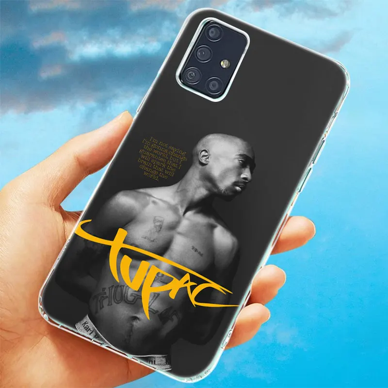 2pac makaveli tupac amaru shakur soft case for samsung galaxy a12 a02 a03s a21s a22 a32 a52 a72 a82 s21 plus fe ultra m32 m12 free global shipping