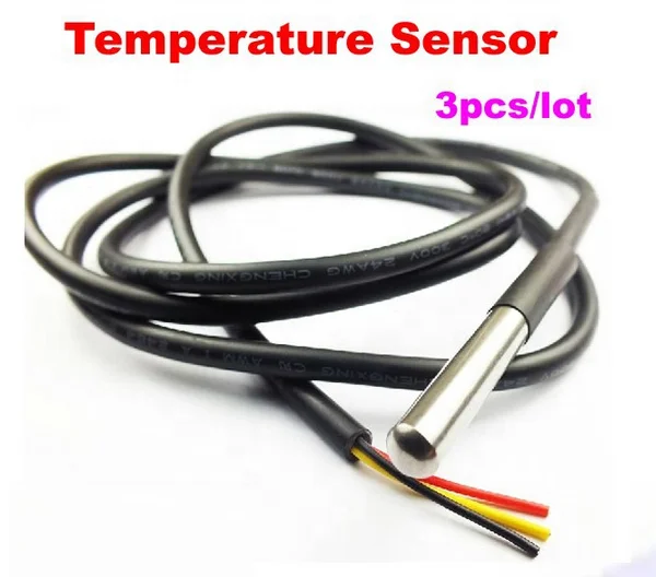 

Stainless steel package Waterproof DS18b20 temperature probe 18B20, temperature sensor For Arduino