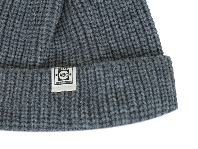 Короткие Зимние шапки для мужчин Skullies Beanies Мужская Зимняя Шапка-бини женская шапка s Miki Docker Skull cap Bonnet женская вязаная шапка