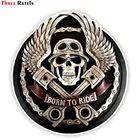 Аксессуары Three Ratels FTC-782 #14x14, 9 см, с черепом наклейка на машину, мотоцикл