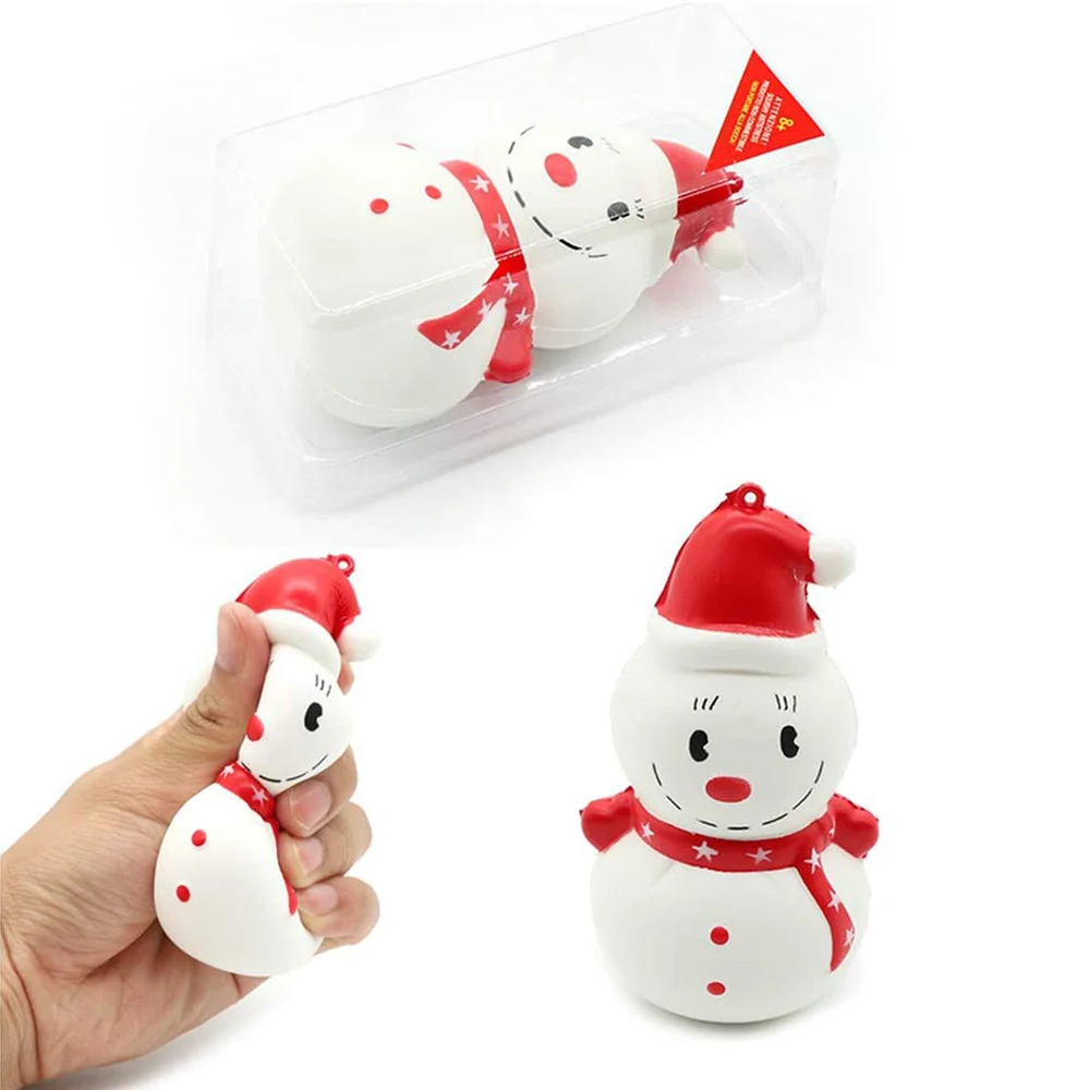 

Christmas Advent Calendar Squeezes Hanging Toys 2020 Christmas Countdown Calendar Santa Claus Snowman Soft Squeezes Toy LBV