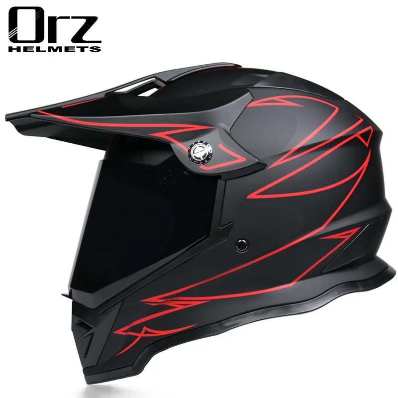 

2021 New Off-road Motorcycle Helmet ATV Cross Dirt Bike Helmet Downhill Racing Cascos Para Moto Motorbike Helmet with Sun Visor