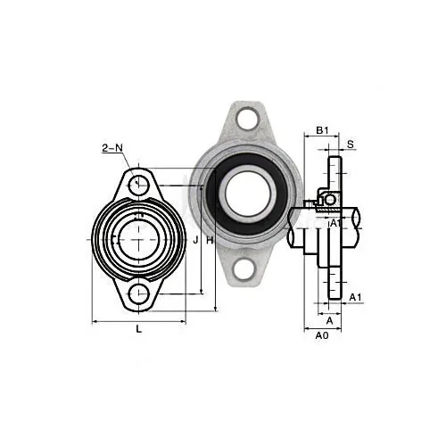 1 шт. опорный подшипник из цинкового сплава с диаметром от 8 до 30 мм Kfl08 Kfl000 Kfl001 Kp08