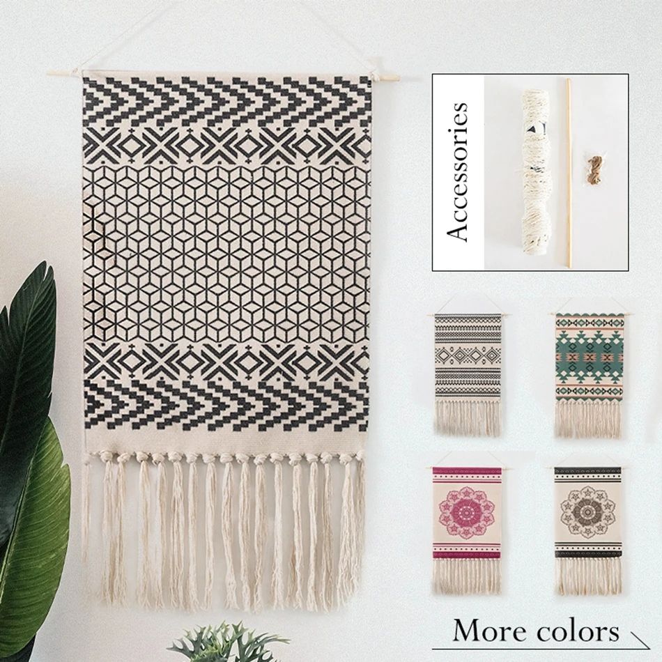 Декоративный гобелен в стиле бохо настенный Декор для дома украшение отеля ткань