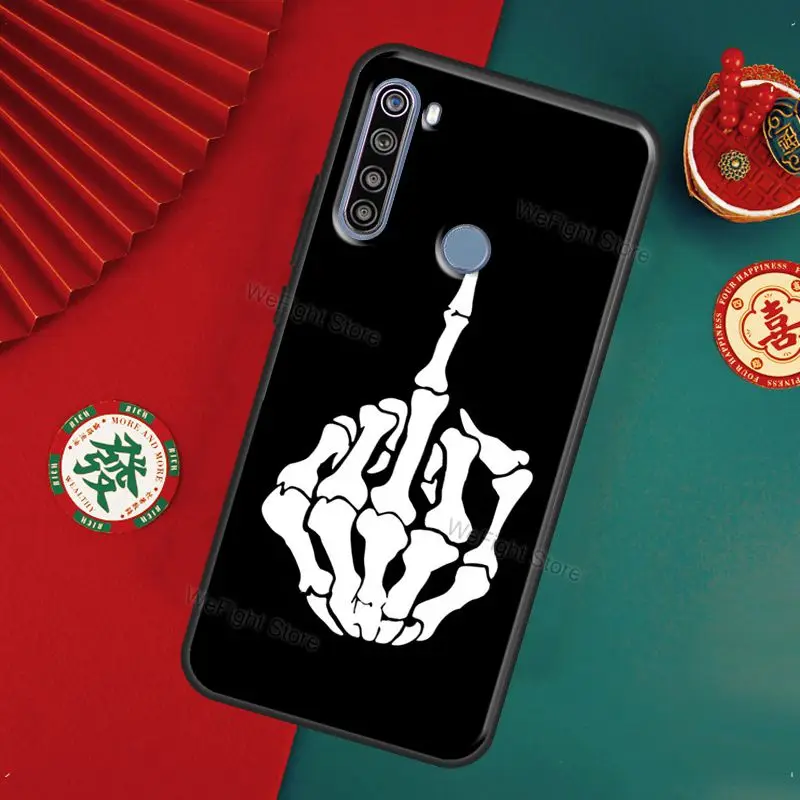 Чехол со скелетом на средний палец для Xiaomi Redmi Note 11 Pro 8 9 10 9S 10S чехол 9A 9C 9T |