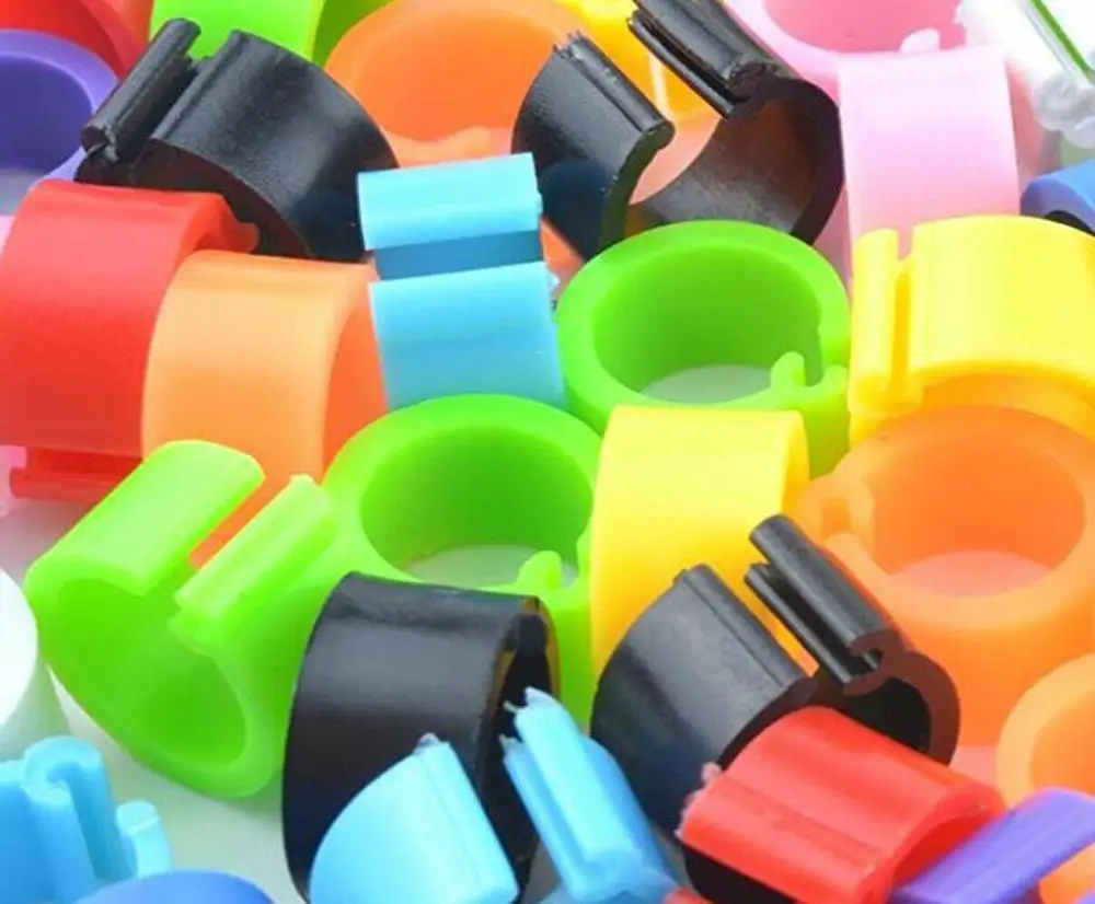 Кольца Птицы красочные повязки на ногу для голубей попугаев Канарских люков