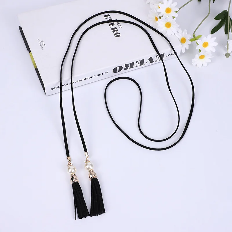 

Spot Ancient Style Hanfu Tassel Dress Belt Headband Costume Braided Hair Headdress Black Fashion Lattice Crystal Belt