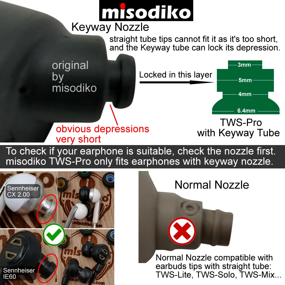 Наушники misodiko TWS Pro из пены с эффектом памяти насадки для креативного Outlier Air Gold/ JBL