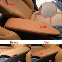 tonlinker interior armrest storage box cover case stickers for lexus ux 2019 20 car styling 1 pcs tpu leather cover sticker