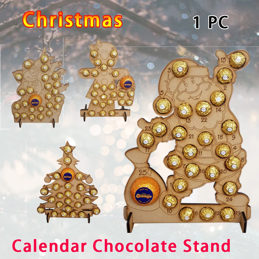 1 шт. праздничные и рождественские украшения с календарем обратным отсчетом для