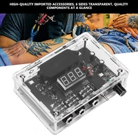 transparent tattoo power supply adjustable digital tattoos power source for body for tattoo machine body art supply accessories