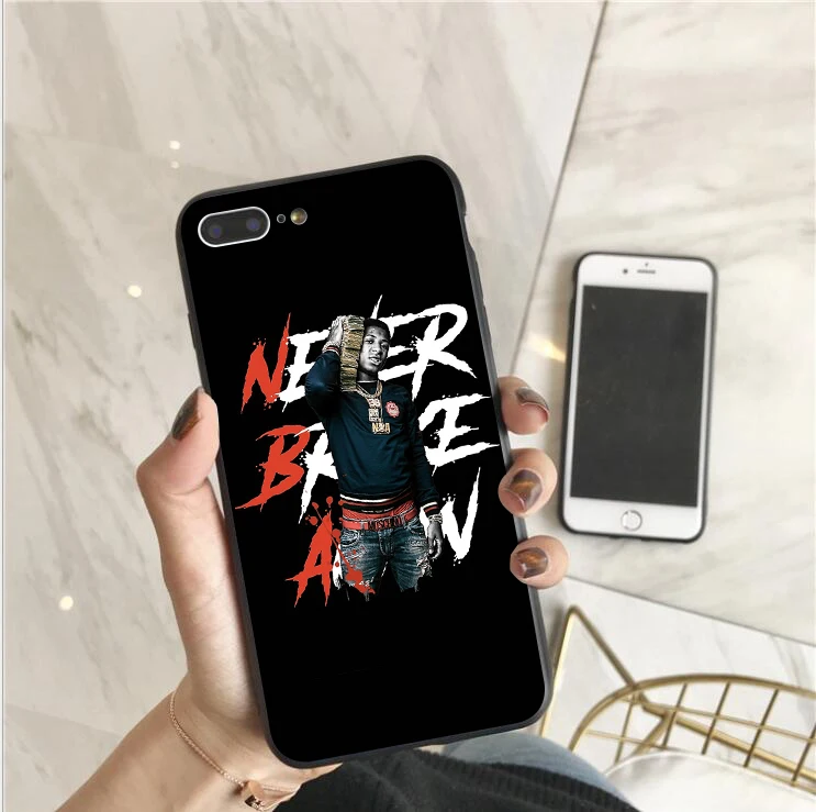 Phone Case For iPhone X XR XS MAX Never Broke Again YoungBoy Pop rapper 11 6 6S 7 8Plus Soft silicone Cover |