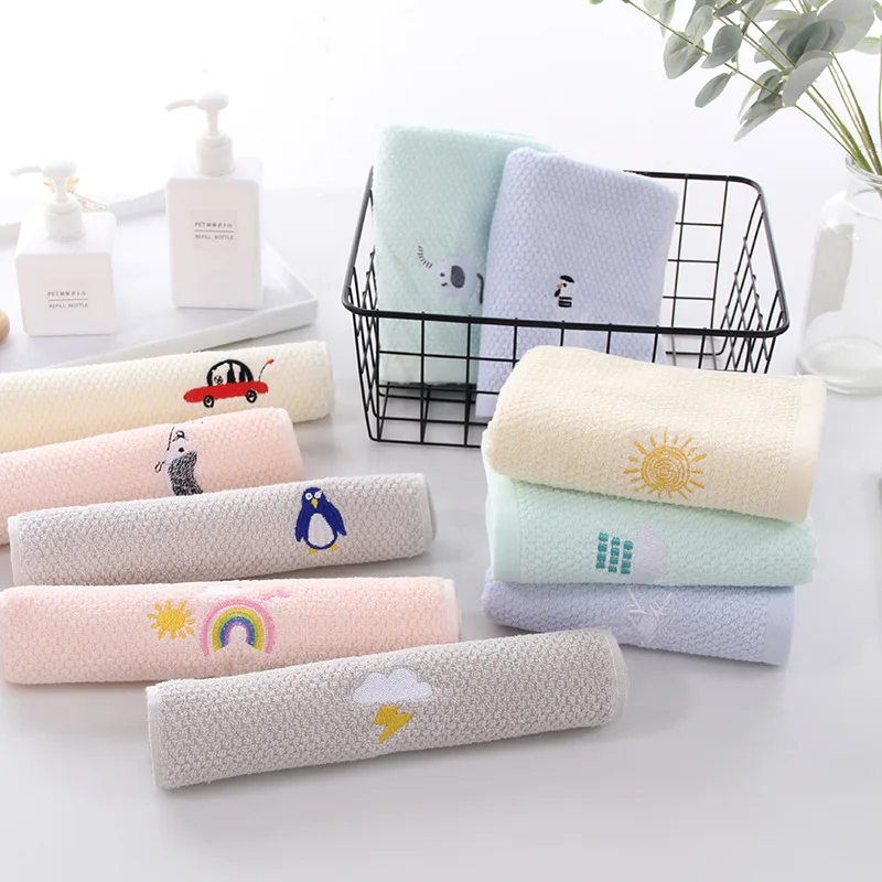 

Diamosaic Superfine Fiber Cartoon Cute Melange Soft Towel Hand Small Towel Pinafore Home Cleaning Face for Girl Kid High Quality