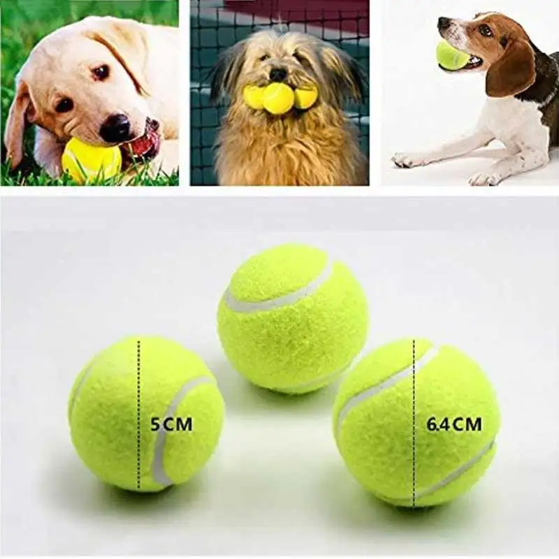 

Automatic Sports Tennis Ball Rubber Ball For Dogs Indestructible Toy Games For The Dog Chew ResistanceTooth Friendly - Strong