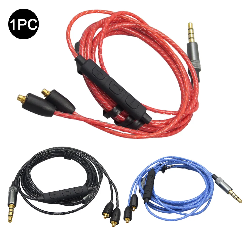 Регулирующий громкость аудиокабель практичный ремонт HIFI MMCX с заменой микрофона