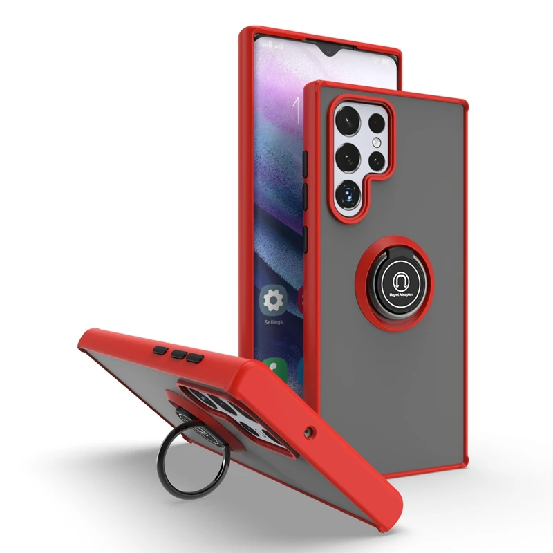 

Shockproof Anti Fall Phone Case For Oppo A5 A9 2020 A15 A15S A35 A93 F19 Pro A52 A72 A92 A53S A33 A31 4G 5G Ring Bracket Cover