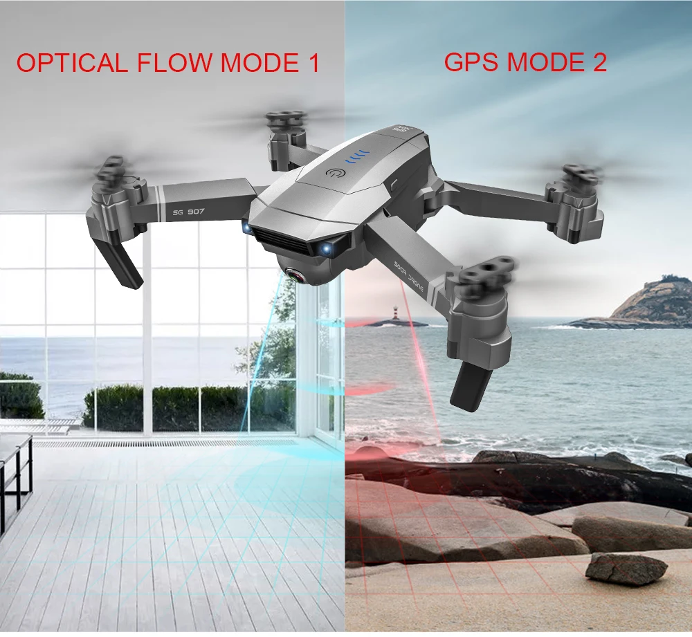 Профессиональный Квадрокоптер FEMA GPS SG907 с камерой HD 4K 1080P 5G WiFi FPV|Радиоуправляемые