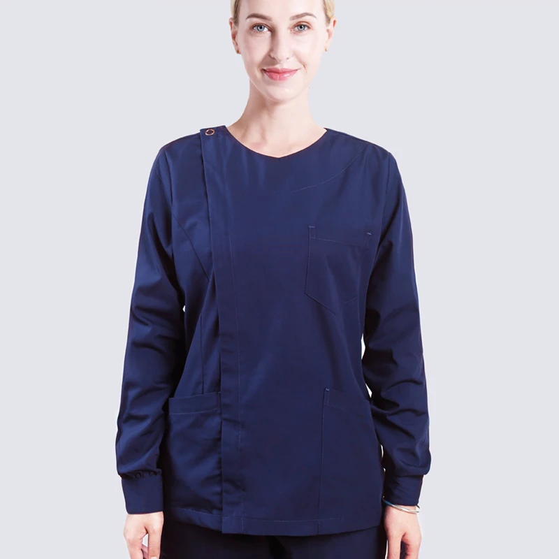 Женский комплект с длинными рукавами модная открытая спереди медицинская форма