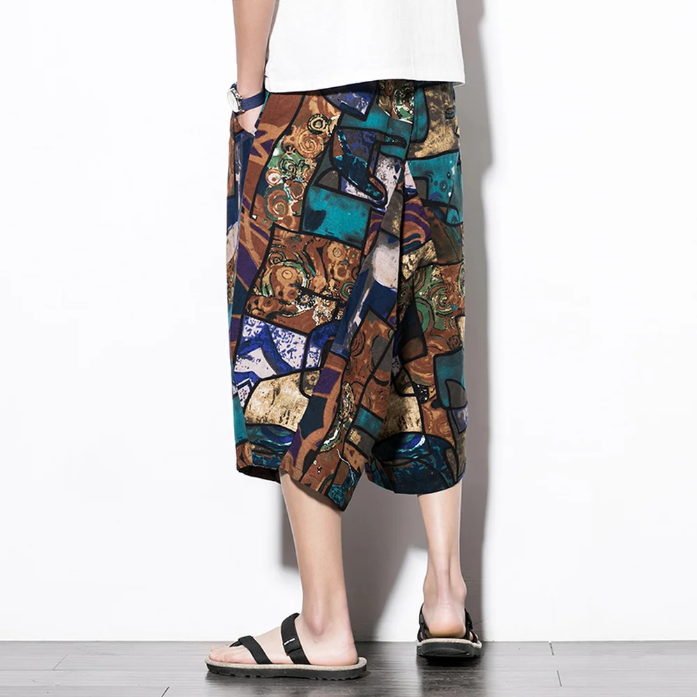

Hip Hop Pants Dance Men Summer Sweatpants Casual Skirts Male Cross Pants Chinese style Harajuku Streetwear Large Size M-5XL