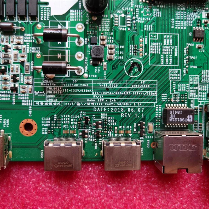 Хорошее тестирование работы материнской платы UA49NU7000 VN49US120 vn49us120caxbe _ 1004 2 UA49NU7000J