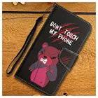 Чехол-книжка для телефона OPPO A9 2020 Realme 8 5i 5S 5 Reno 6 Pro 5Z 5F 4F 4 Lite с рисунком медведя