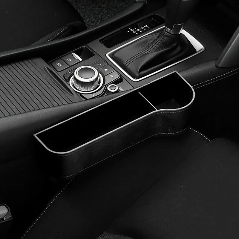 Hot Sale 1 Pair Car Seat Gap Catcher Organiser Storage Box Pocket + Cup Holder Side Black | Автомобили и мотоциклы
