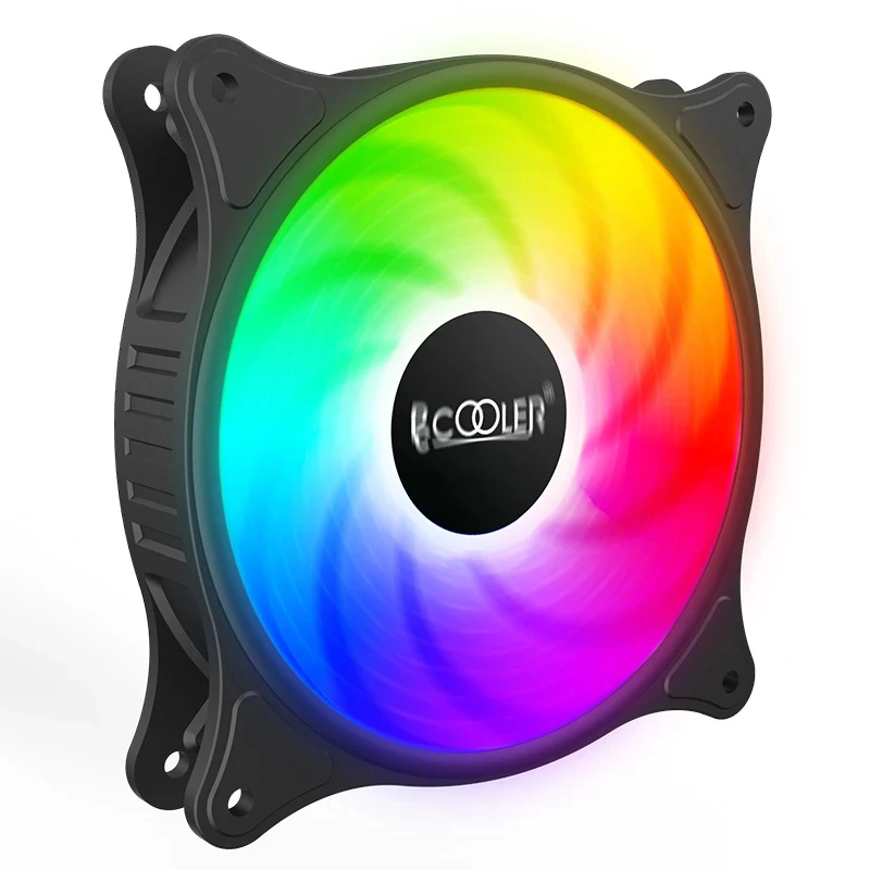 Кулер PCCOOLER RGB вентилятор 12 см цветной светодиодный шасси бесшумный