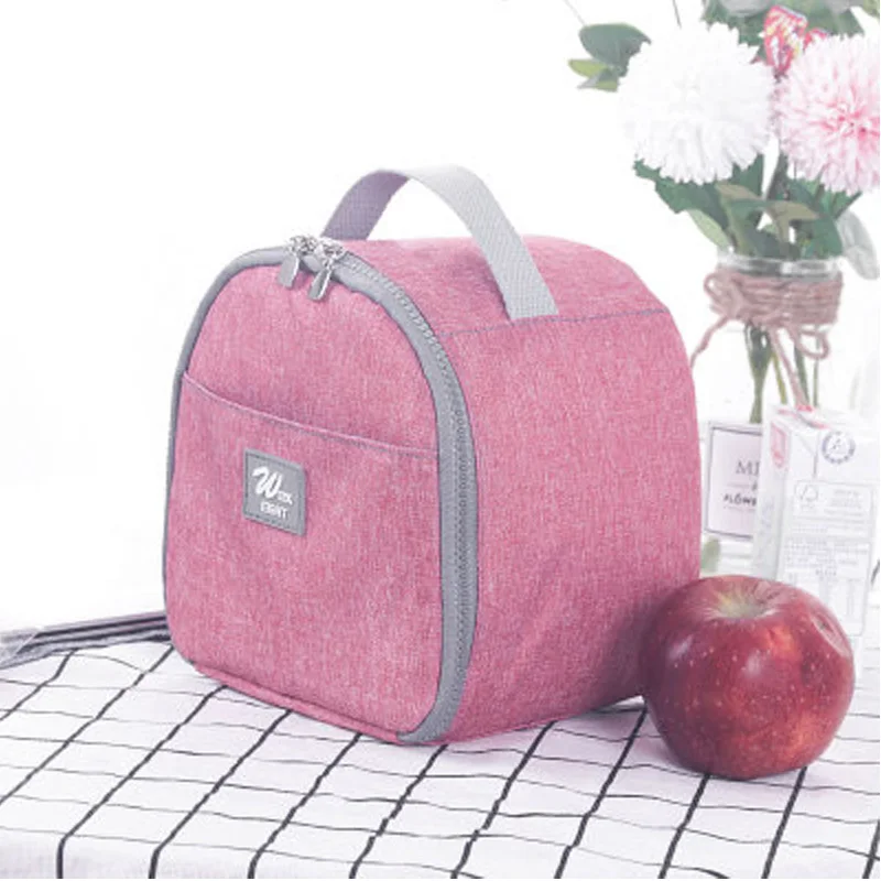 

Small Insulated Lunch Milk Bag Cheap for Female Women Kids Cooler Tupper Travel Work Food Box Take Carry Bags Thermos Lunch Sack