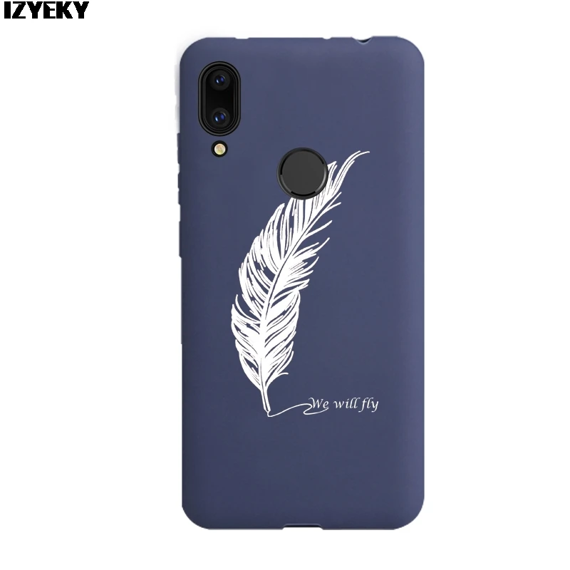Силиконовый чехол с перьями для huawei P20 P30 Mate 20 lite динозавром Honor 10 9 8 Lite 7A Pro 7x 8X P Smart