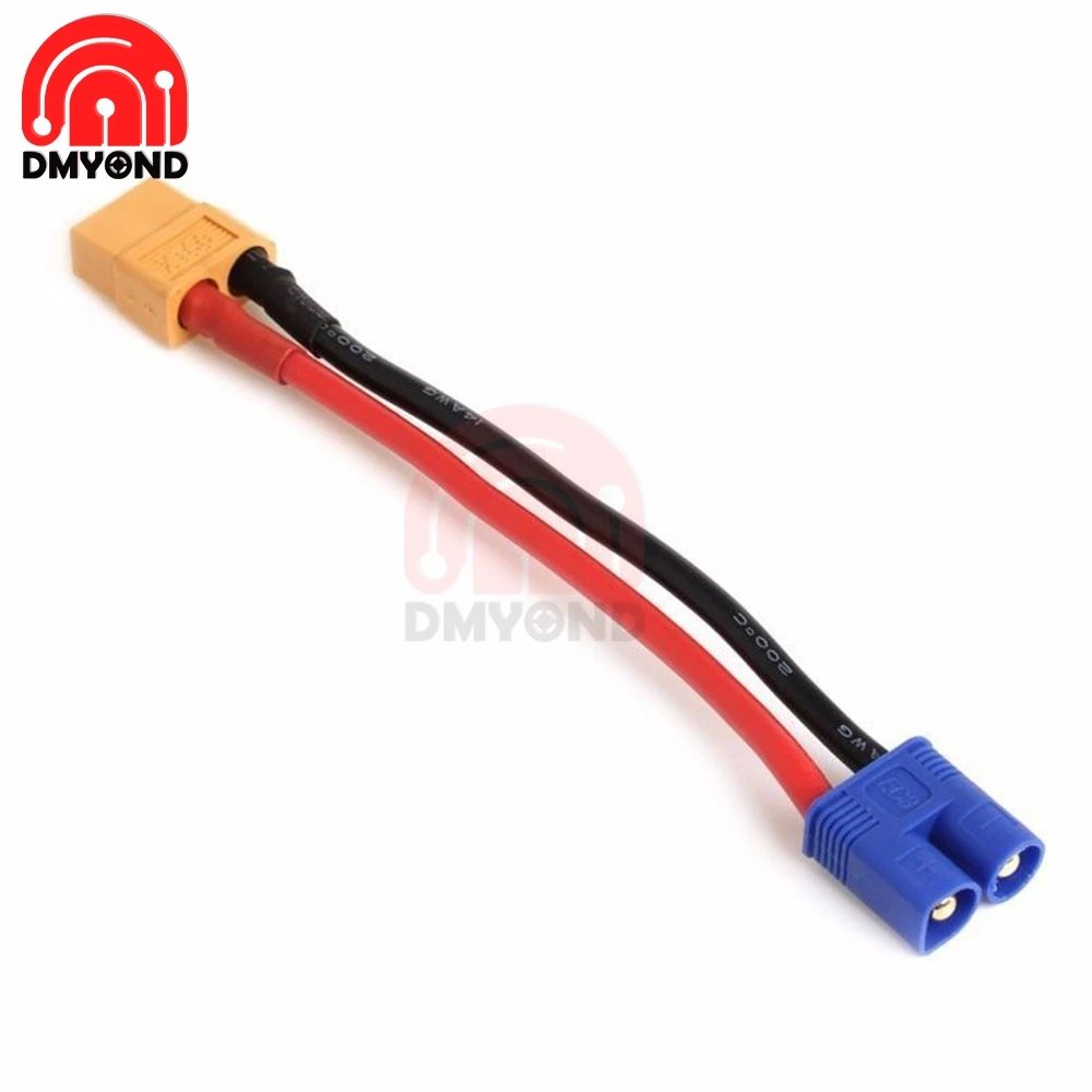 Коннектор типа банан EC2 с разъемом папа к разъему XT60 кабель переходник мама для