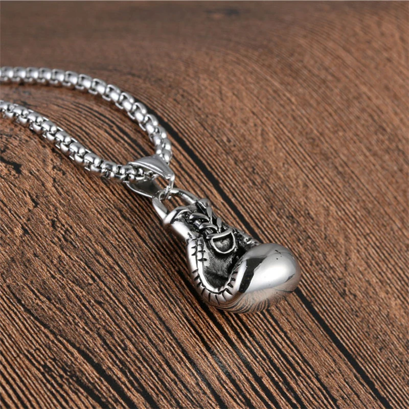 Ожерелье в виде мини боксерской перчатки цепочка пара боксерских перчаток