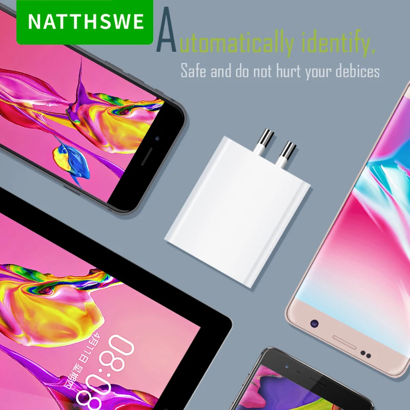 NATTHSWE 5V 2.0A один USB нейтральный разъем зарядного устройства для мобильного