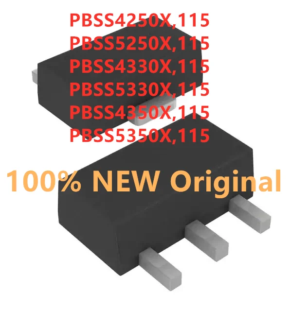 100% Новый оригинальный PBSS4350X S43 PBSS5350X S46 50 в 3A NPN PNP низкие транзисторы VCEsat SOT-89 SMD |