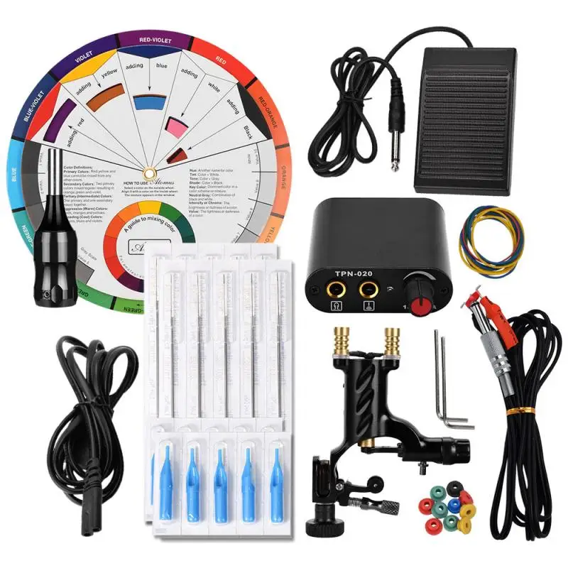 1 Набор профессиональная мода тату набор оборудование черный цвет стрекоза