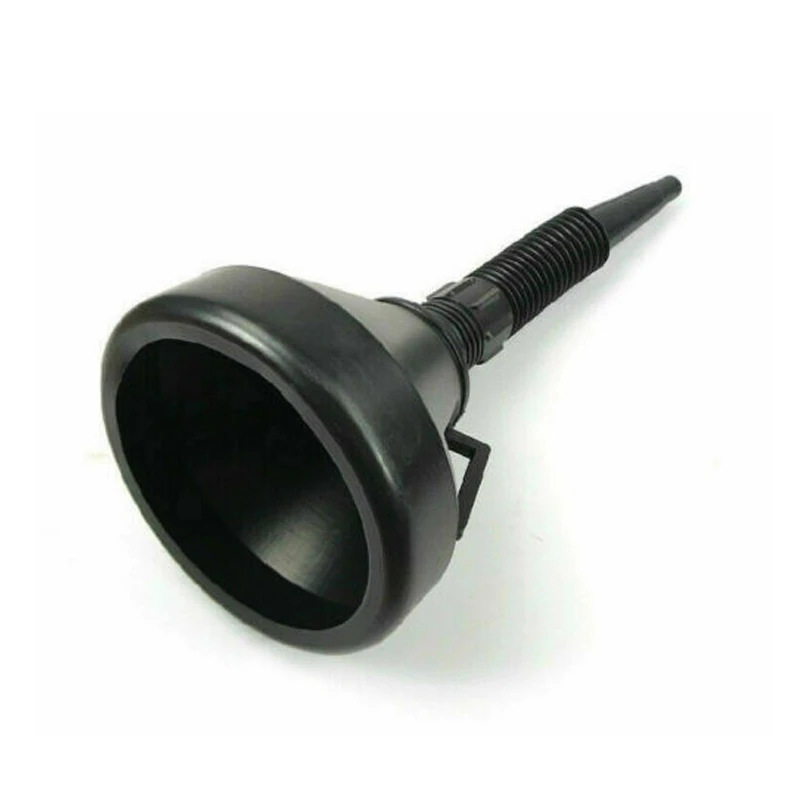 Пластик Гибкая Воронка широкая рот для жидкости черный Кухня масла воронка можно