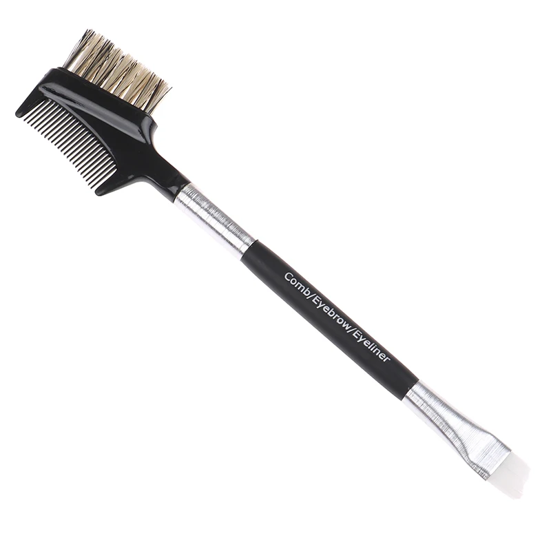 

Double-Ended Eyelash Eyebrow Brushes Extension Comb Edge Control Brush Comb Wood Holder Cosmetic Makeup Tool