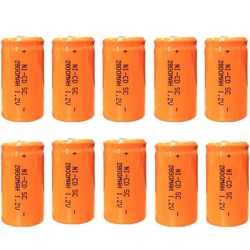 OOLAPR 18 шт. Высококачественная аккумуляторная батарея SC Замена батареи 1 2 в с tab 2800