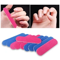 100pcs disposable mini wooden sandpaper nail file double nail polish sanding buffer strips grinding polishing manicure care