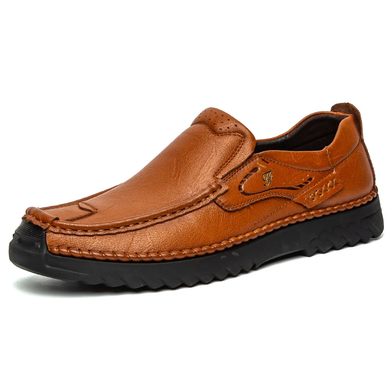 

100% Genuine Leather Mens Casual Shoes Designer Shoes Men Zapatillas De Deporte Breathable Loafers Shoes Men Business Sneakers %