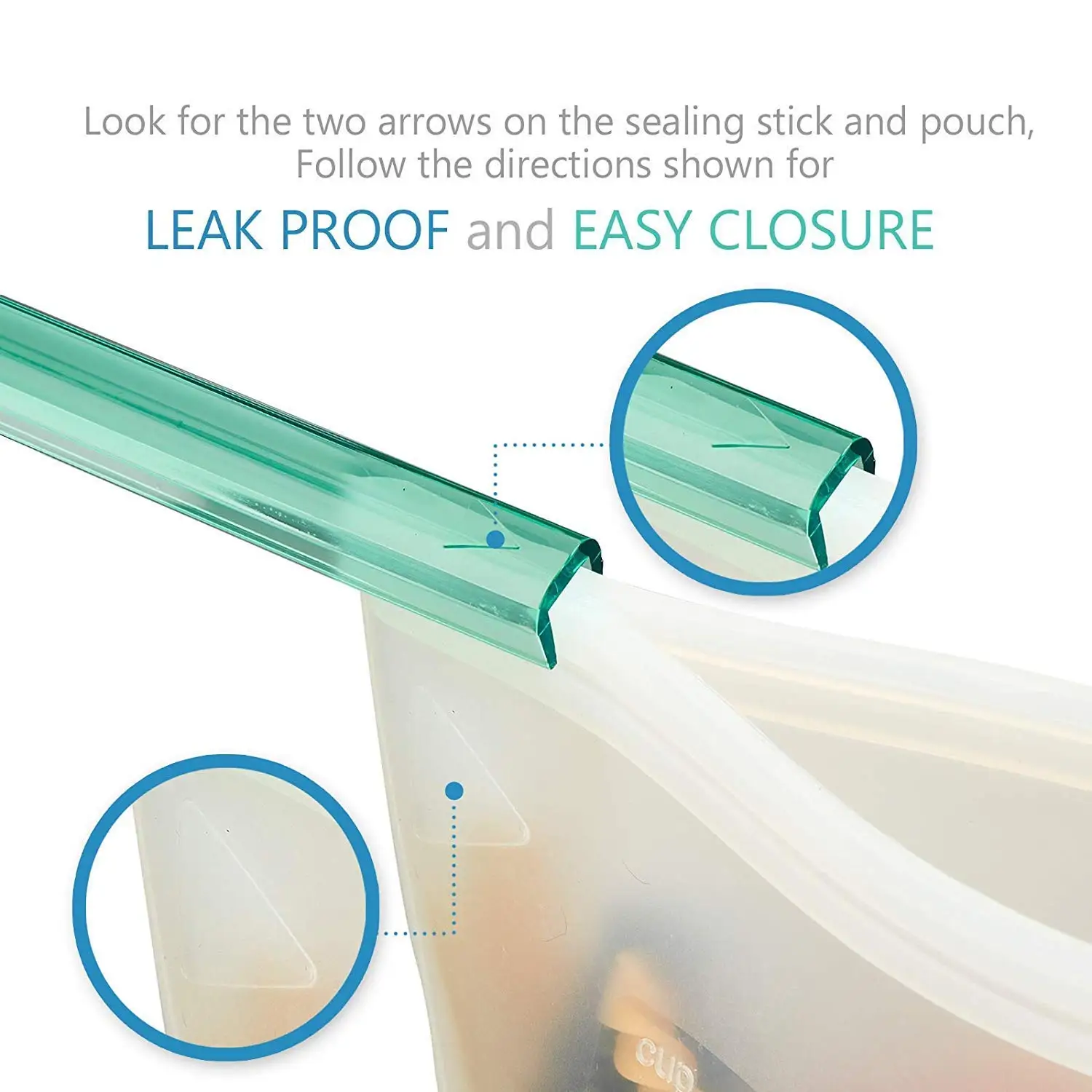 Многоразовая силиконовая сумка для хранения еды 1000 мл 1500 герметичное уплотнение