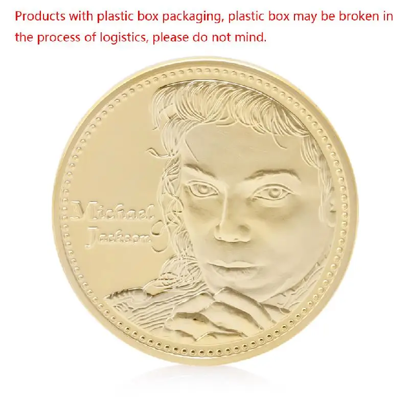 

Позолоченная памятная монета король популярного триллера Moonwalk